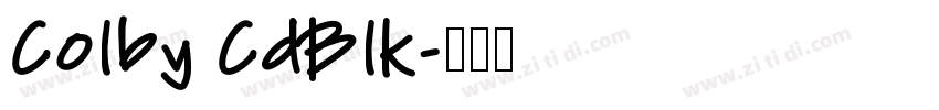 Colby CdBlk字体转换